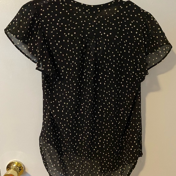 Black polka dot blouse - Picture 2 of 3